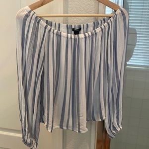 Off the shoulder boho top thin soft material